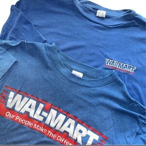 vintage 80s single stitch Wal-Mart T-Shirt Our People Make the Difference Lot 2